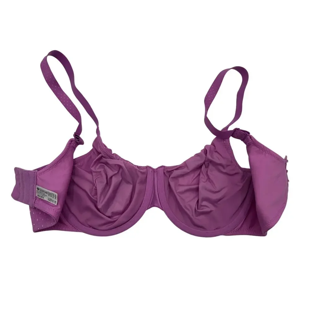 WACOAL 855303 BACK APPEAL SMOOTHING UNDERWIRE BRA PURPLE 34DD